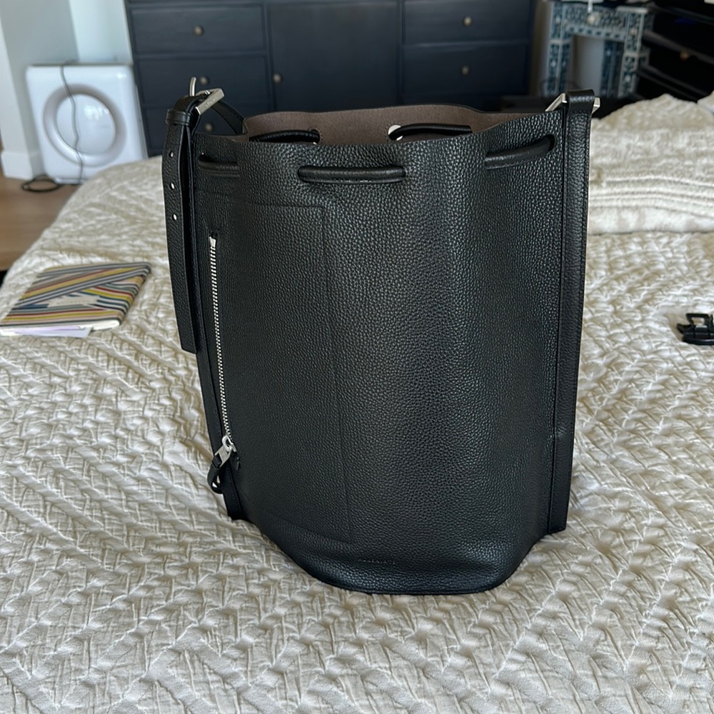 Black leather bag/backpack